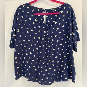 Madewell Rhyme Top in Daisy Dots Size M
